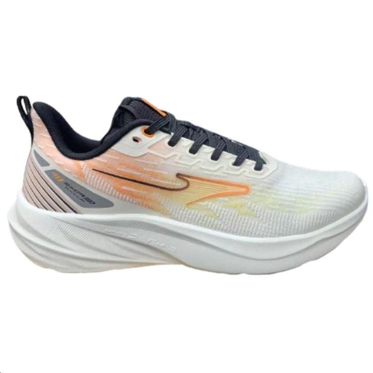 Erke Cushioning Low top Casual Running Shoes Men’s White Orange