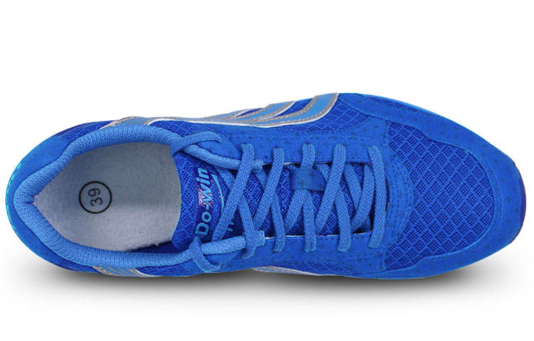 DO WIN Comfortable Abrasion Resistant Breathable Low top Running Shoes Unisex Blue