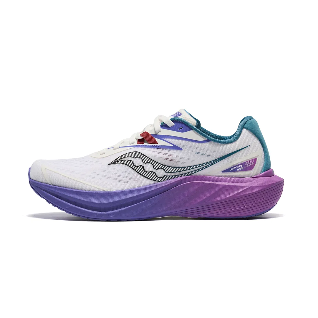 Saucony SLAY 2 Mesh Low top Marathon Training Race Running Shoes Unisex White Purple