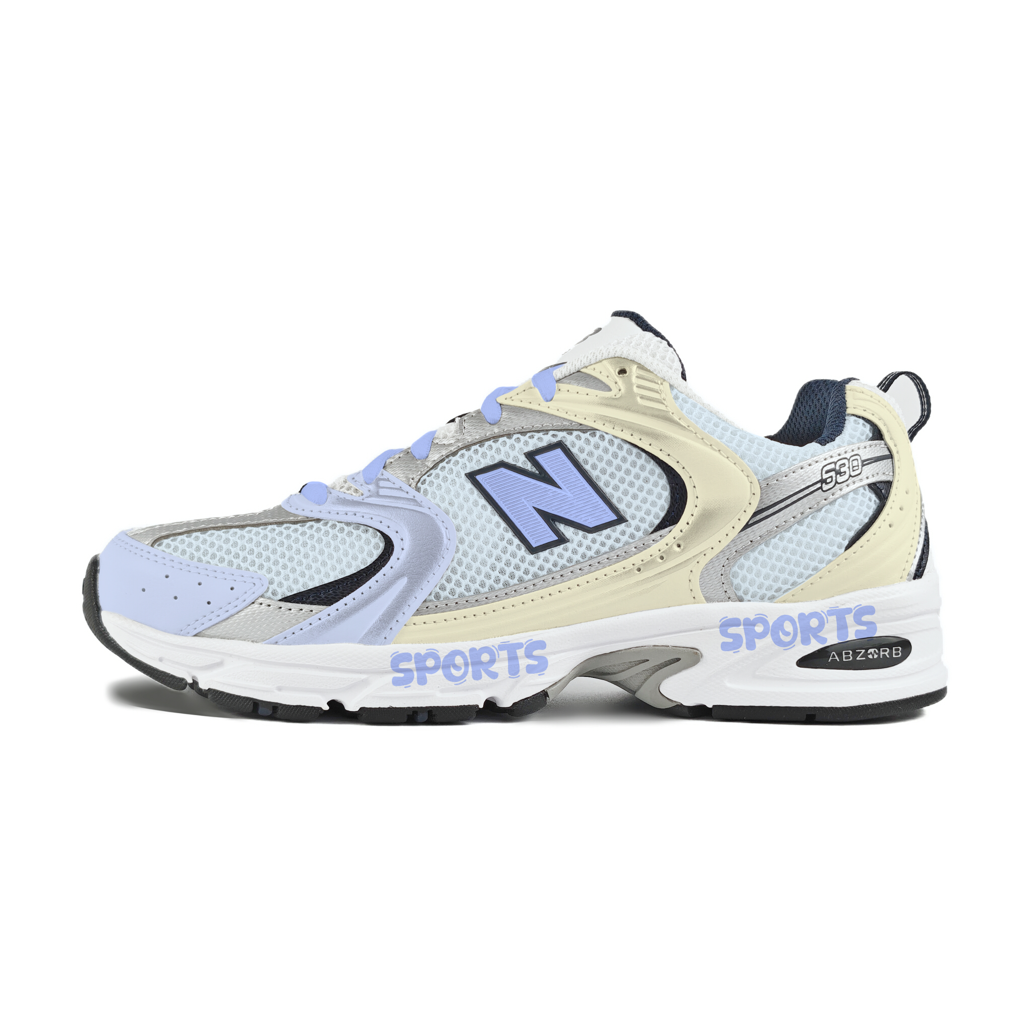 New Balance NB 530 Abrasion Resistant Low top Running Shoes Unisex Blue Yellow