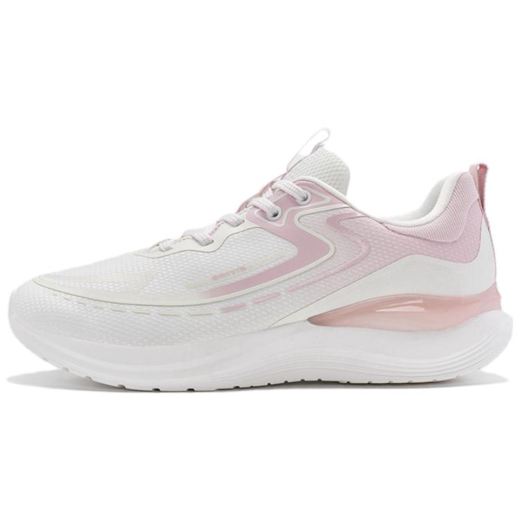 XTEP Comfortable Cushioning Slip Resistant Casual Running Shoes Women’s White Pink