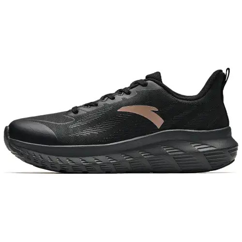 Anta Slip Resistant Abrasion Resistant Low top Casual Running Shoes Women's Black