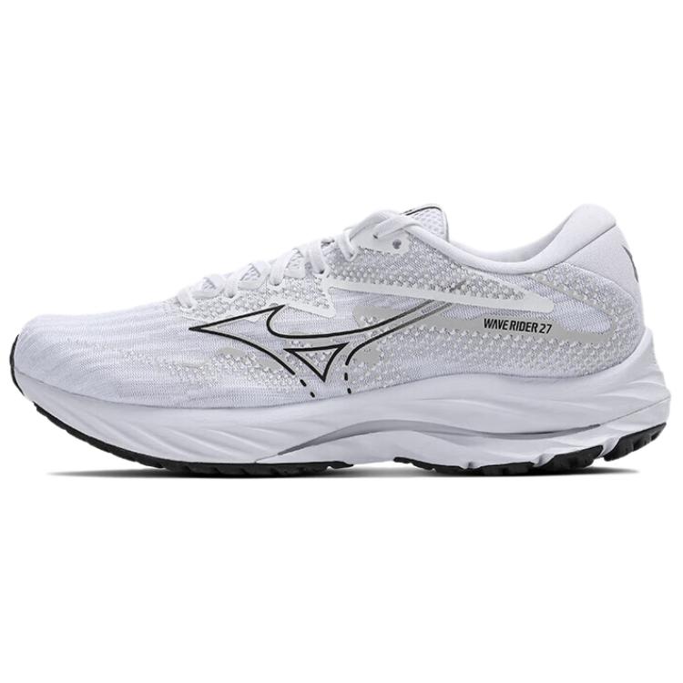 Кроссовки Mizuno Mizuno Wave Rider 27 (белый / черный / серый)