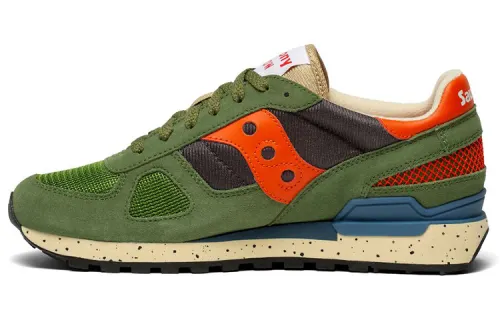 Saucony Shadow Original Running Shoes Men's Low Top Green/Orange/White