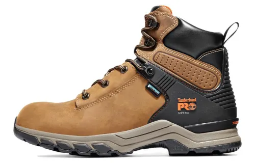 Timberland Hypercharge 6 Slip Resistant Waterproof Non Slip And Waterproof High top Outdoor Shoes Yellow Black