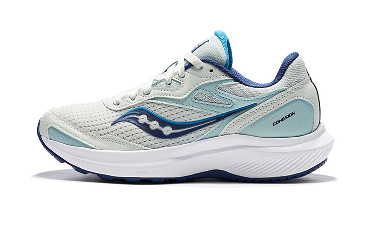 Saucony Cohesion 16 Cushioning Slip Resistant Low top Running Shoes Women’s Gray Blue