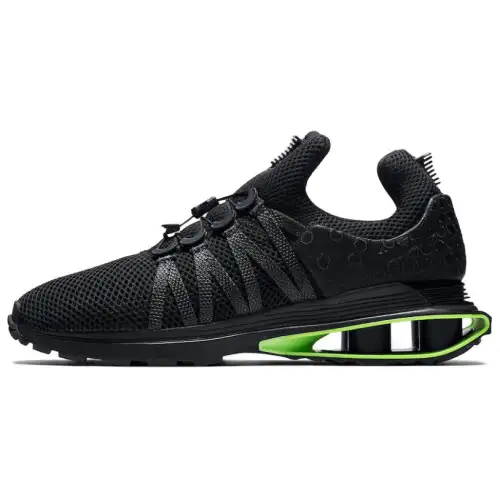 Nike Shox Gravity Series Slip Resistant Abrasion Resistant Low top Running Shoes Unisex Black Green