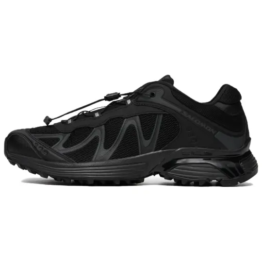 SALOMON XT WHISPER Round Tip Low top Casual Trail Running Training City Commuting Running Shoes Unisex Black