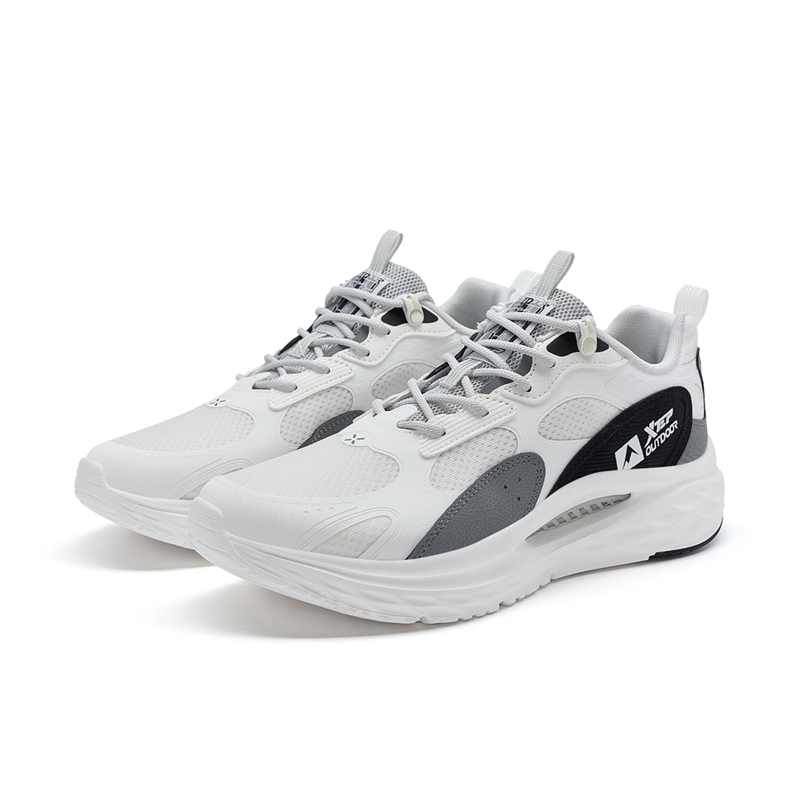 XTEP Lingtao 2.0 Slip Resistant Abrasion Resistant Low top Outdoor Shoes Men’s White Gray Black