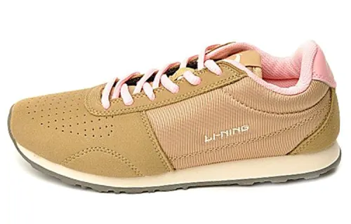 Li Ning Running Shoes Women's Low Top Horn Brown/Pink/White/Gray