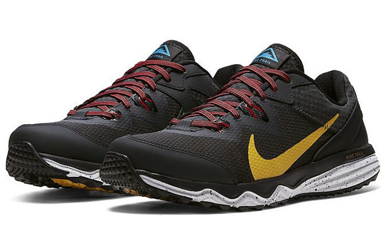 Мужские кроссовки Nike Juniper Trail (черно-красно-желтые) — фото 2