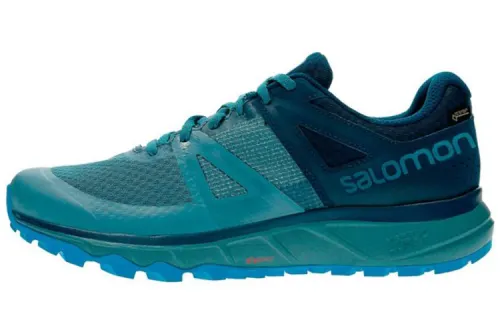 SALOMON Trailster Gt Comfortable Slip Resistant, Abrasion Resistant, Lightweight Low top Outdoor Shoes Blue Gray