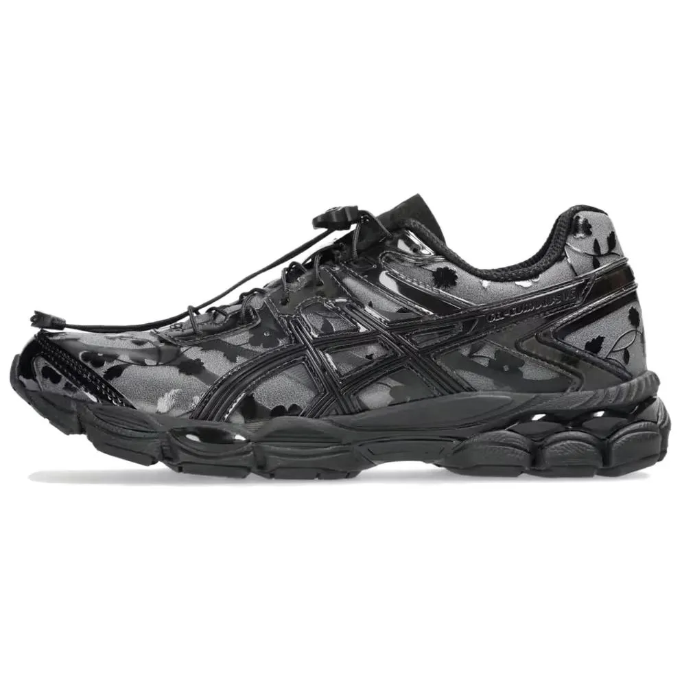 ASICS x CECILIE BAHNSEN Gel Cumulus 16 Mesh, Textile, Synthetic Leather Low top GRIP Running Shoes Unisex Gray Black