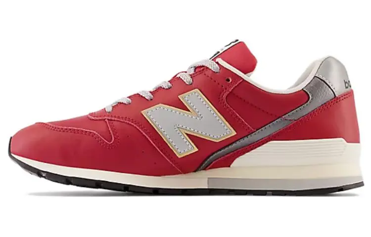 New Balance NB 996 Leather Abrasion Resistant Low top Running Shoes Men's Red White