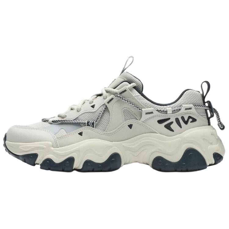 FILA FLUID 5 Abrasion Resistant Chunky Sneakers Men's Silver Green Gray