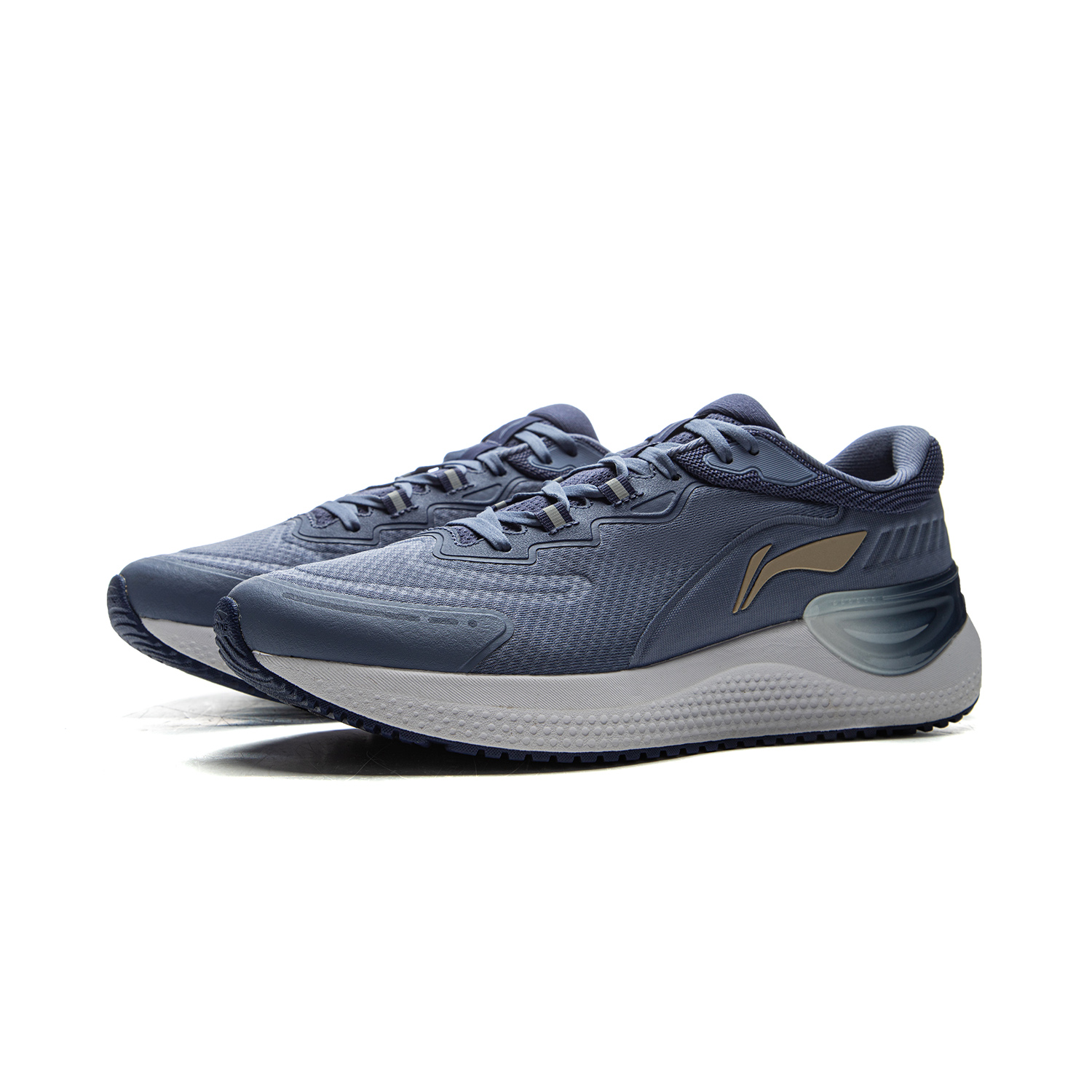 Li Ning Eazgo V2 Cushioning, Wear Resistant Low top Running Shoes Men’s Gray Blue