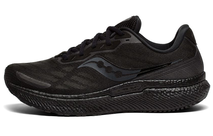 Saucony Triumph Victory 19 Victory Sports Comfortable Solid Color Fabric Shock Absorbing Anti-Slip Wear-Resistant Lightweight Low-top Running Shoes Men's Black