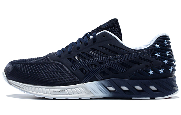 ASICS Fuzex Running Shoes Unisex Low Top Dark Blue
