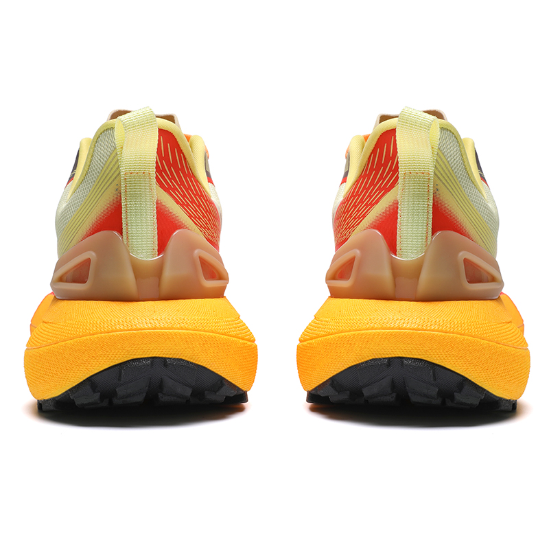 Meiretu Slip Resistant, Abrasion Resistant, Lightweight Low top Casual Sprint Running Shoes Men’s Orange Red
