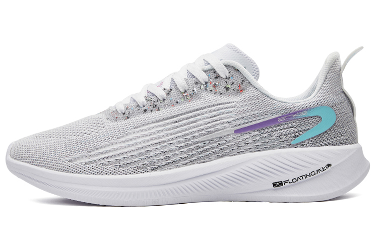 Erke Slip Resistant Abrasion Resistant Low top Casual Running Shoes Men’s Gray Purple
