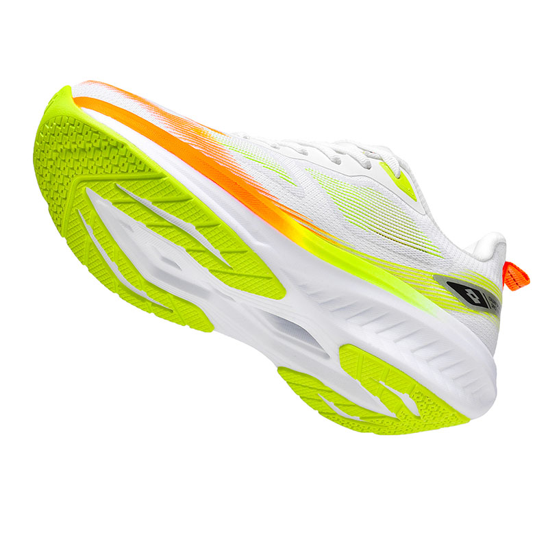LOTTO Slip Resistant, Abrasion Resistant, Lightweight Low top Marathon Running Shoes Women’s White/Neon Green