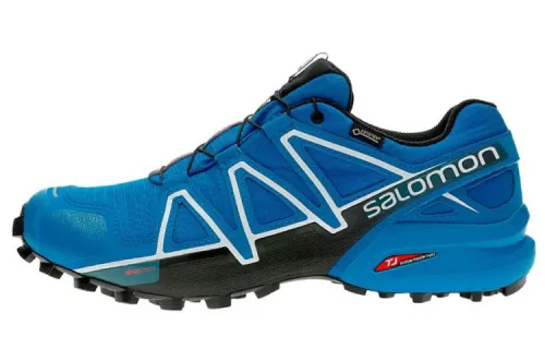 SALOMON CROSS Gt Slip Resistant, Abrasion Resistant, Lightweight Low top Outdoor Shoes Men's Blue