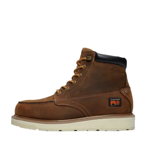 Timberland PRO Leather Waterproof Slip Resistant Waterproof And Slip Resistant Crew Outdoor Boots Men's Brown