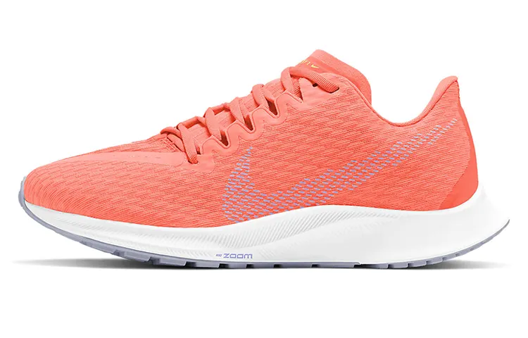 Nike Zoom Rival Fly 2 Comfortable Fabric Cushioning Slip Resistant Low top Running Shoes Women's Pink