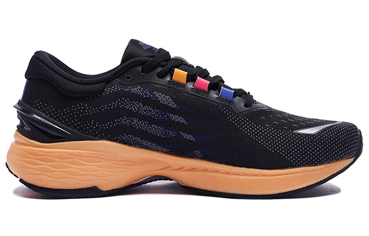 361° Q Rebound Pro 2.0 Running Shoes Men’s Low Top Obsidian Black/Oriental Purple/Orange