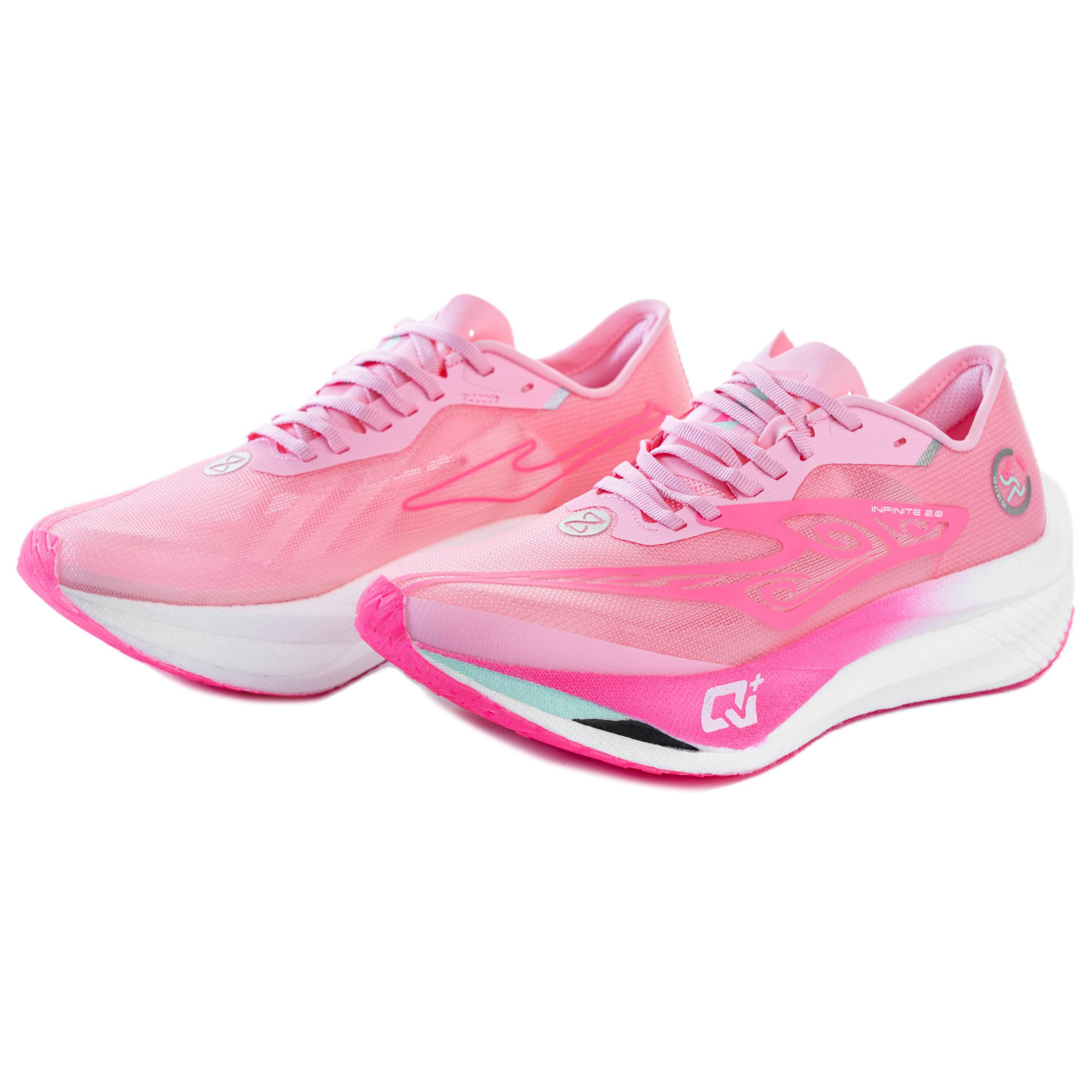 Erke Cyan Realm 2.0 Cushioning Slip Resistant Abrasion Resistant Low top Running Shoes Women’s Pink