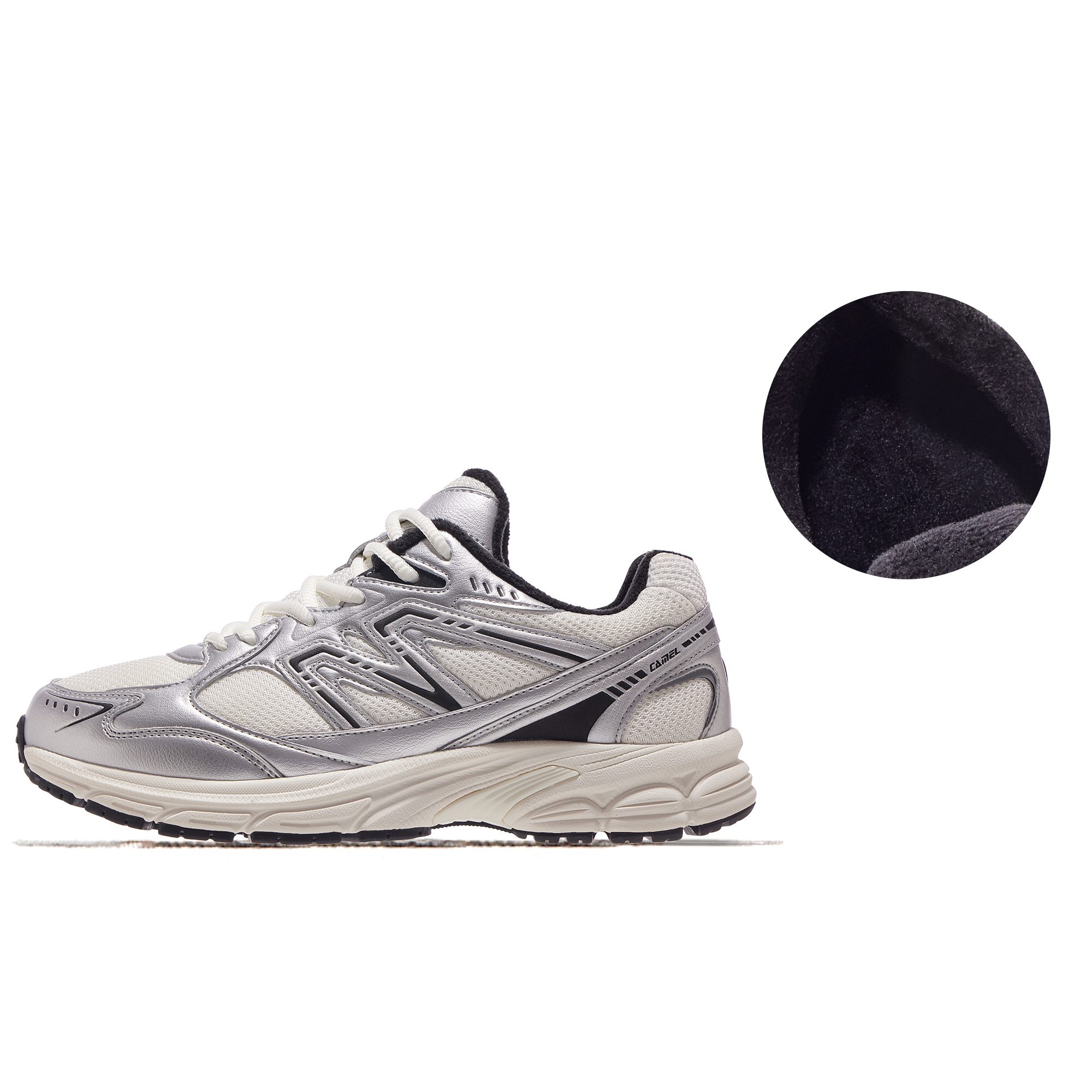 CAMEL Pursuit, Fleece Lined, Trendy Vintage Cushioning Abrasion Resistant Lightweight Thermal Low top Running Shoes