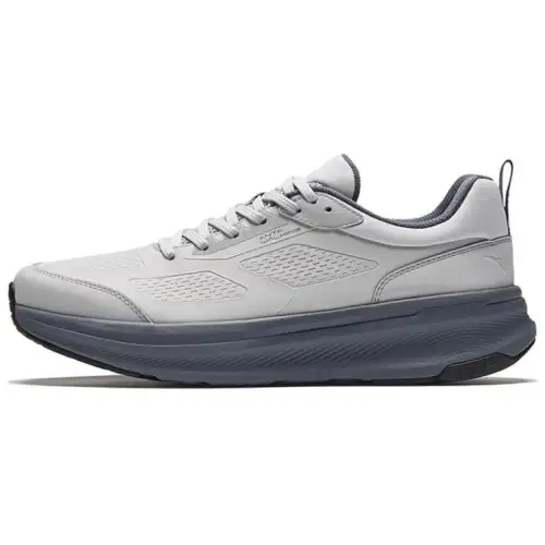 Anta Slip Resistant Abrasion Resistant Slip Resistant Abrasion Resistant Low top Running Shoes Men's Microchip Gray