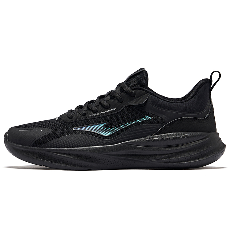Erke Cushioning Lightweight Rebound Low top Casual Running Shoes Men’s Jet Black