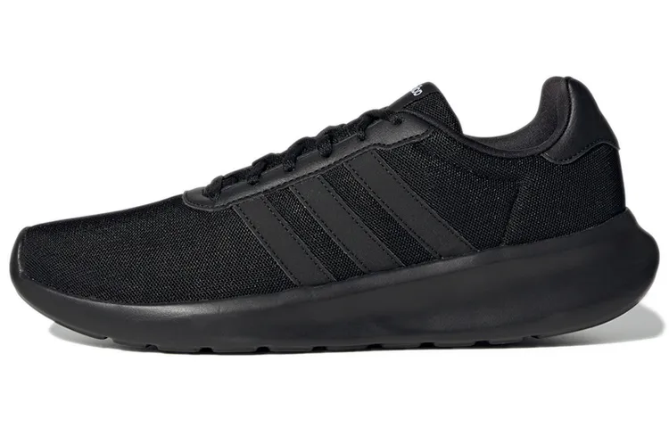 Adidas LITE RACER 3.0 Fabric Slip Resistant, Abrasion Resistant, Breathable Low top Running Shoes Men's Carbon Black