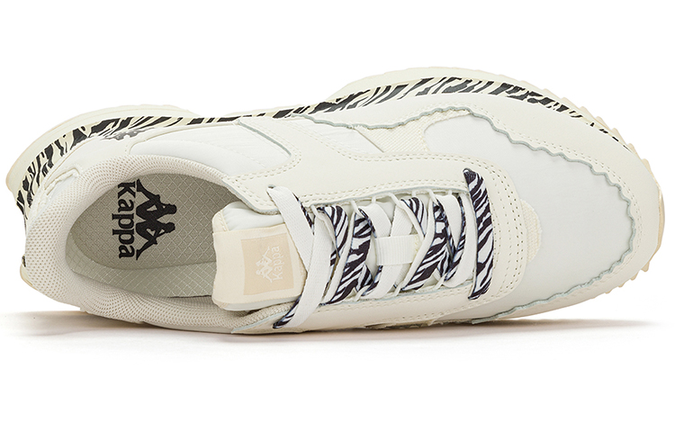 Kappa Textile, Synthetic Leather Low top Running Shoes Unisex White Black