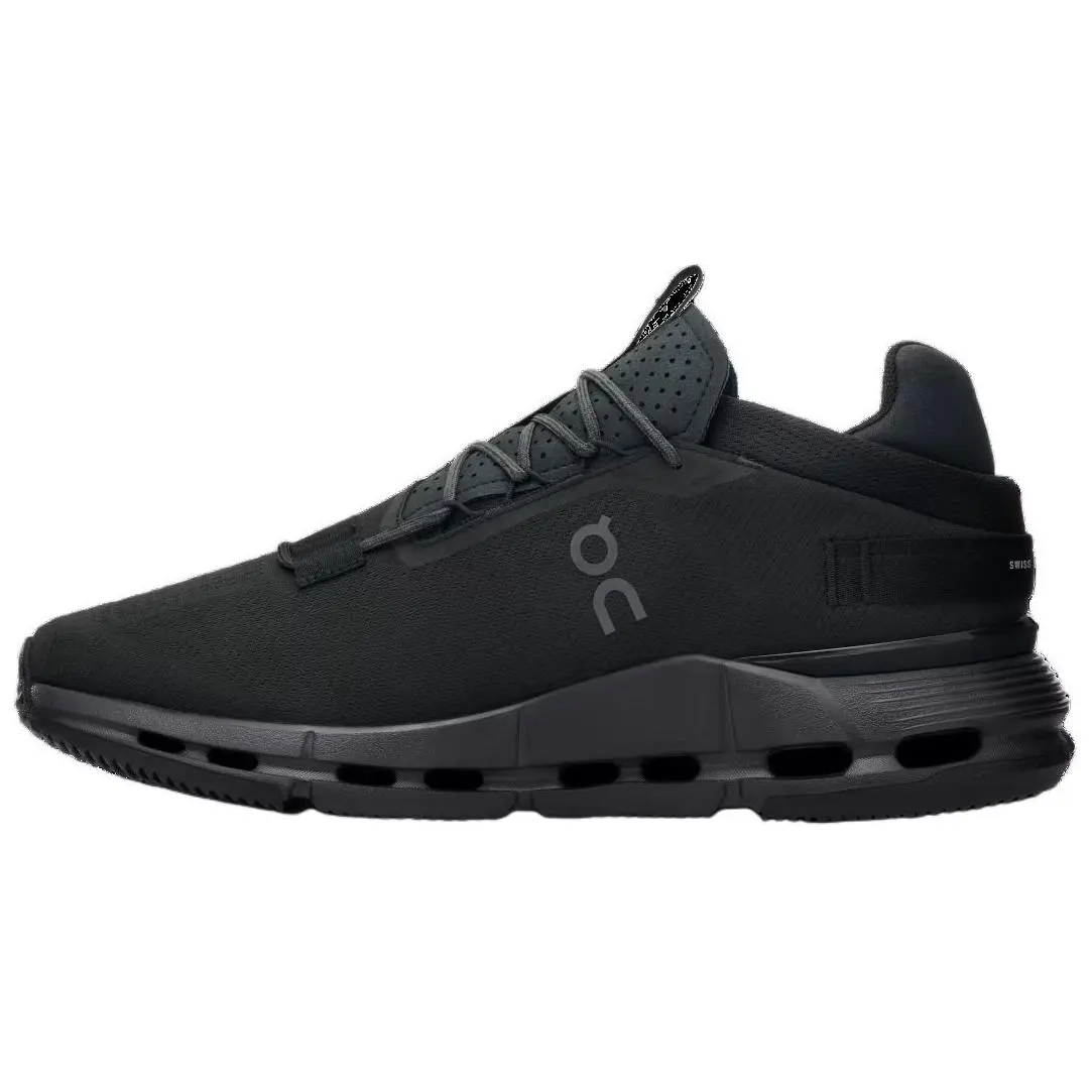 On Cloudnova 2 Slip Resistant Abrasion Resistant Slip Resistant Abrasion Resistant Low top Running Shoes Women's Black