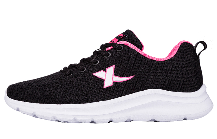 XTEP Slip Resistant, Abrasion Resistant, Breathable, Lightweight Low top Running Shoes Women’s Black Red