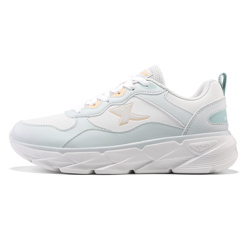 XTEP Rebound Cushioning Low top Casual Running Shoes Women's Gray White Gray