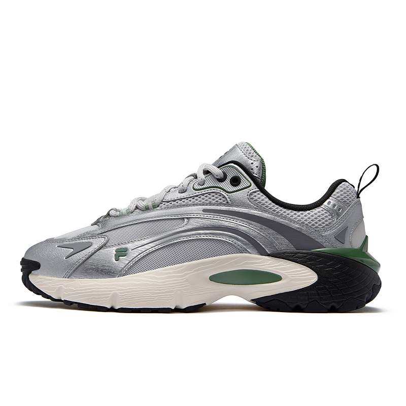 FILA FUSION RING Low top Casual Running Shoes Men’s Gray Silver