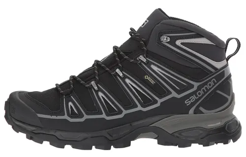 SALOMON X Ultra 3 Mid Spikes GTX Abrasion Resistant Breathable Mid top Outdoor Shoes Black