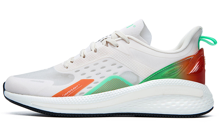 361° Radiant Fly Breathable Abrasion Resistant Breathable And Wear resistant Low top Running Shoes Men’s White Orange