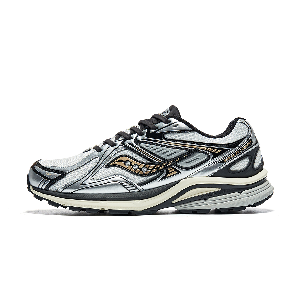 Кроссовки Saucony Kinvara 4 RE (бело-черно-серебристые)