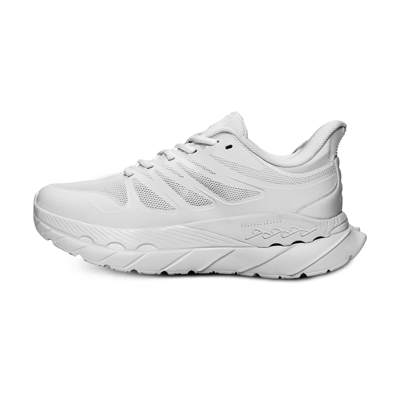 JNDO Couple Cushioning Breathable Cushioning Breathable Low top Running Shoes Unisex White