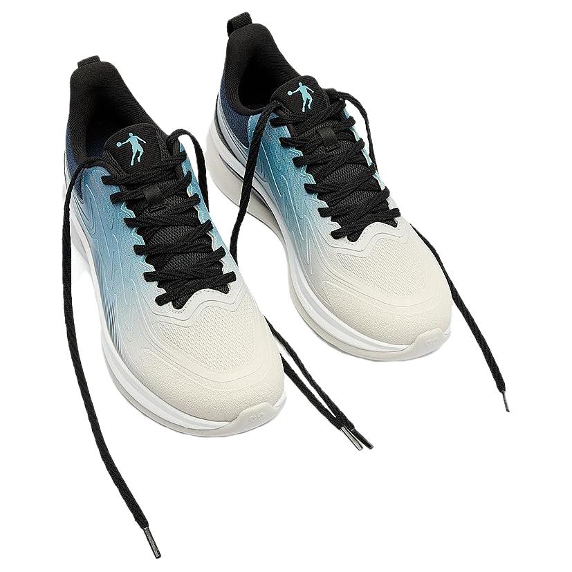 QIAODAN Cushioning Abrasion Resistant Low top Casual Running Shoes Men’s White Blue Black