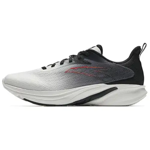 Anta Cloud Trail Cushioning, Wear Resistant Low top Casual Running Shoes Men's Black White Gray