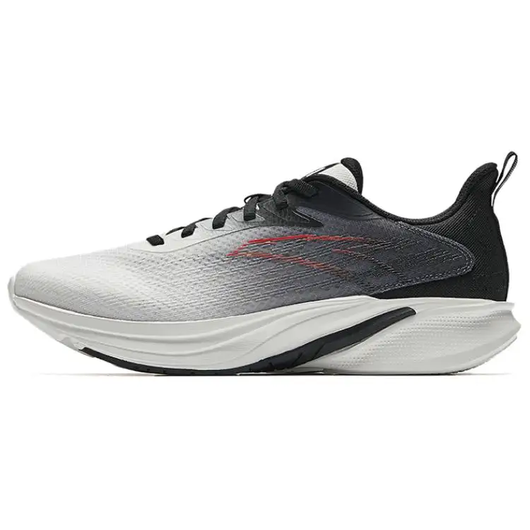 Anta Cloud Trail Cushioning, Wear Resistant Low top Casual Running Shoes Men's Black White Gray