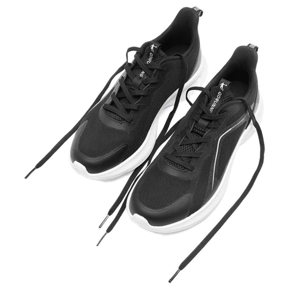 QIAODAN Wear resistant And Lightweight Low top Casual Training Long Distance Running Shoes Women’s Black