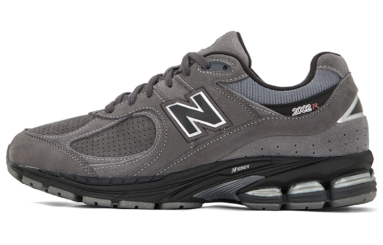 New Balance NB 2002R comfortable temperament cowhide leather low-top casual marathon long-distance running shoes men and women same style gray
