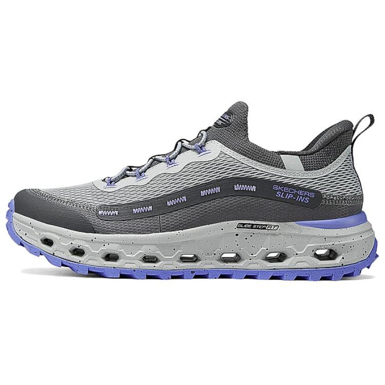 Skechers GLIDE STEP At Abrasion Resistant Low top Running Shoes Women’s Gray Purple
