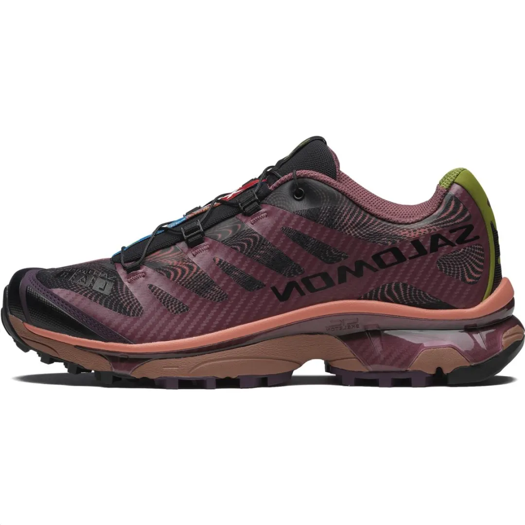 SALOMON XT 4 Impact Resistant Lightweight Low top Contagrip Training Casual Running Shoes Unisex Burgundy